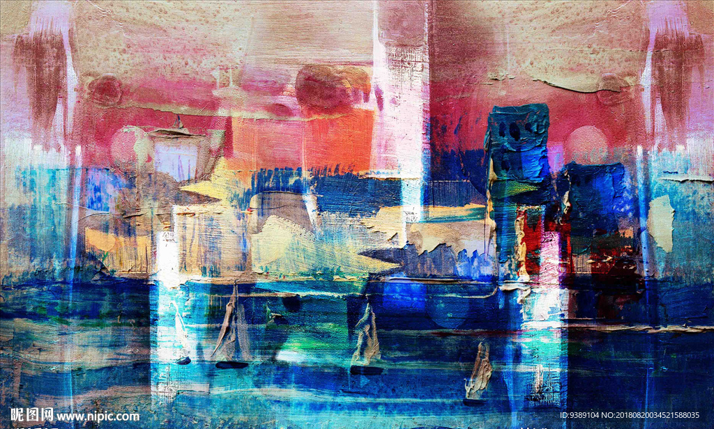 抽象油画