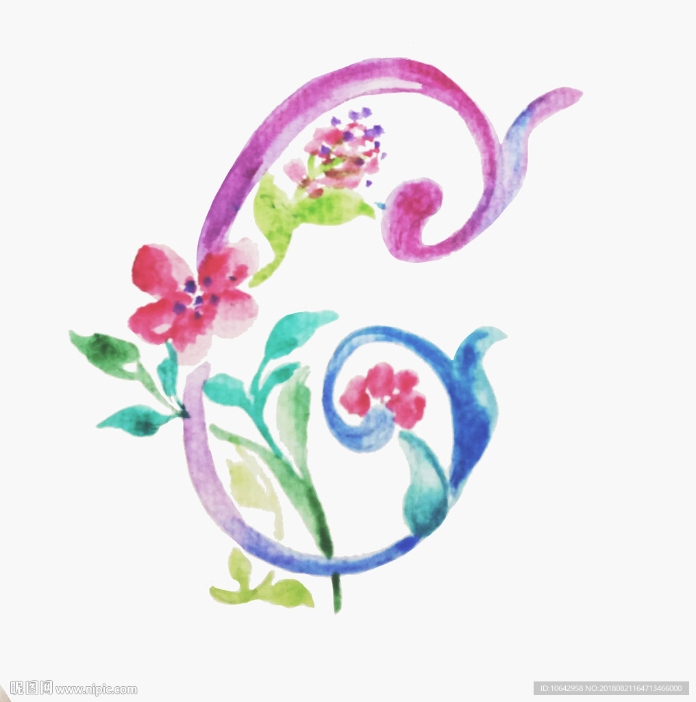 花式字母C