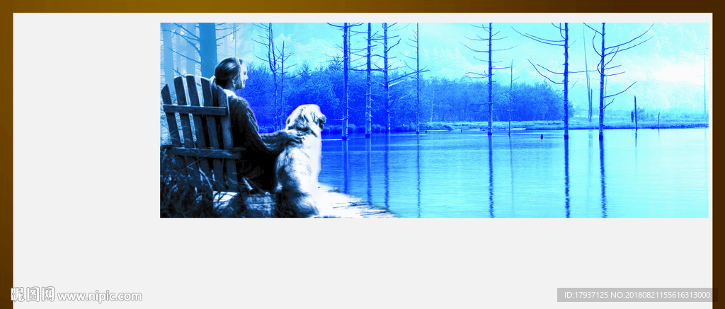 园林 山水 江湖 插画 黑金