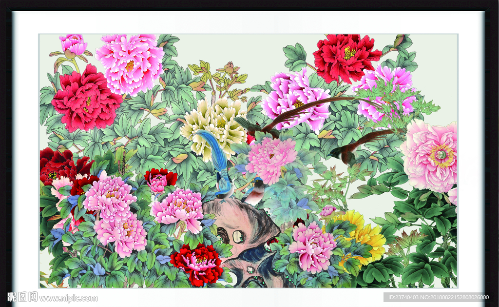 国画牡丹