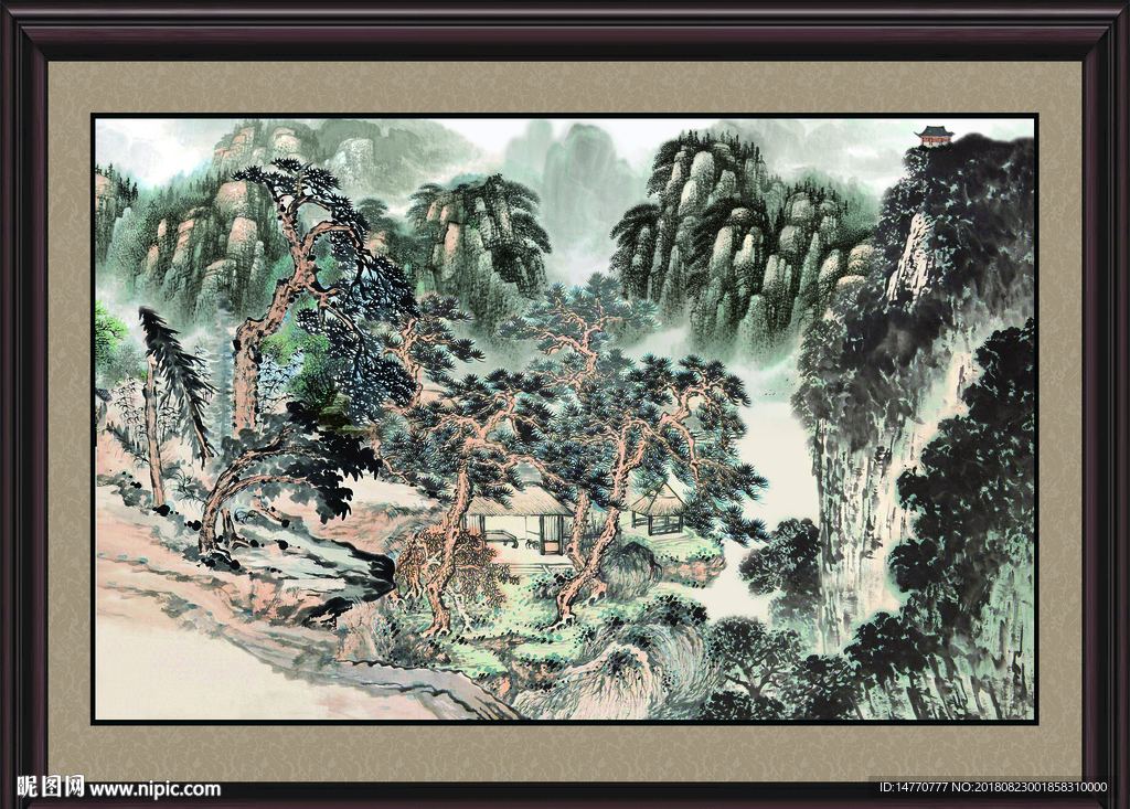巨幅山水画