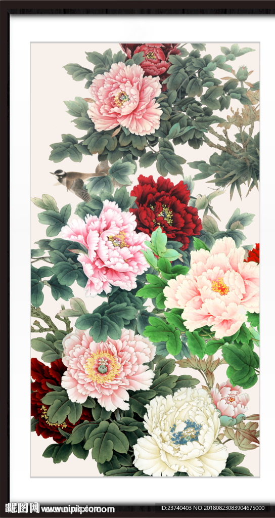 国画牡丹