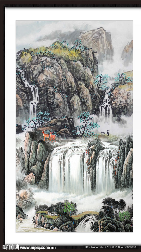 水墨国画山水