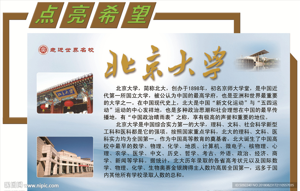 学校走廊文化展板