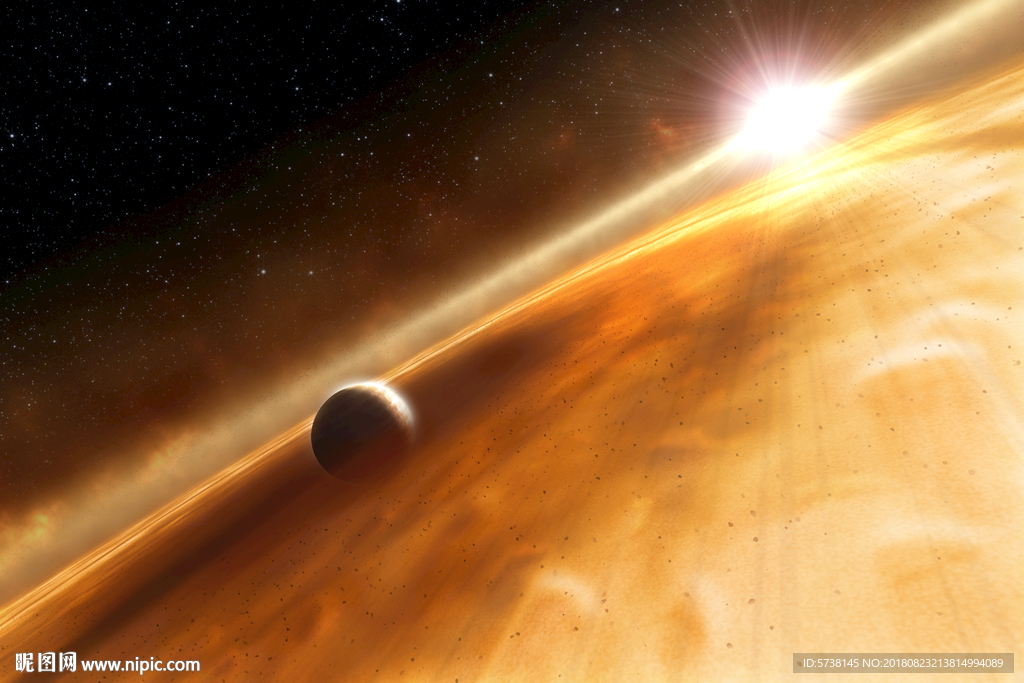 宇宙赤道景色户外宣传海报背景底