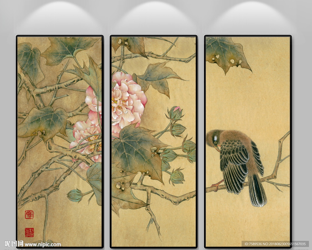 新中式古典花鸟装饰画