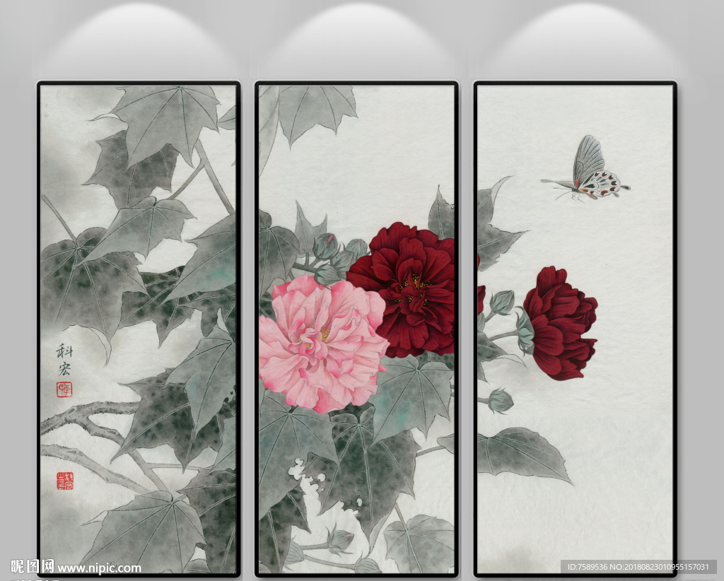 新中式花鸟装饰画