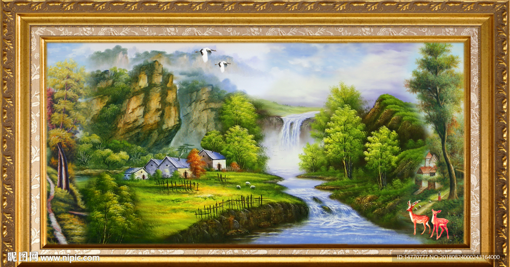 山水油画