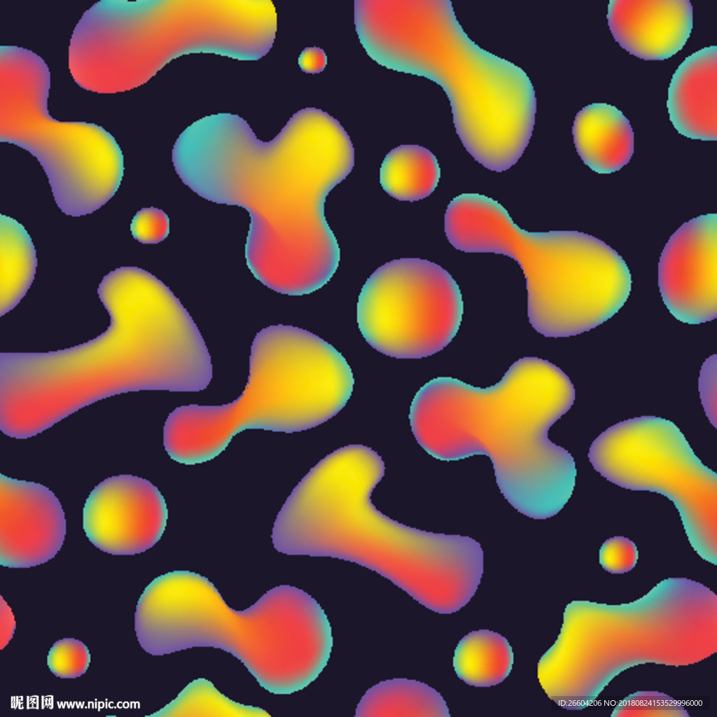 炫彩商业综合体海报几何图形