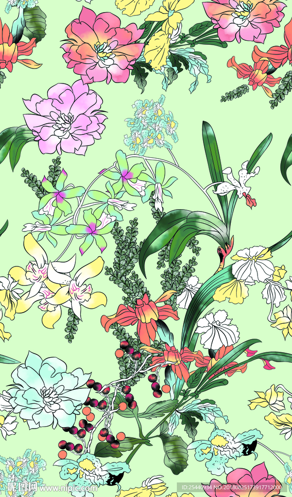 手绘花