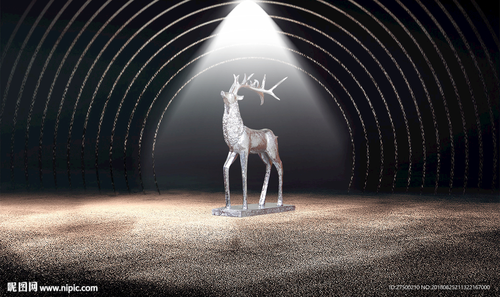 麋鹿背景墙
