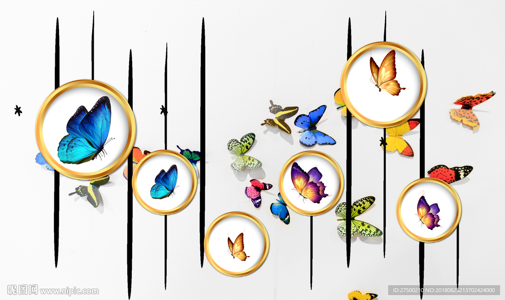 新中式简约背景墙