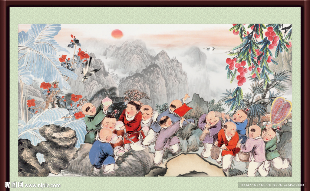 百子图