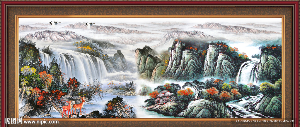 巨幅山水画