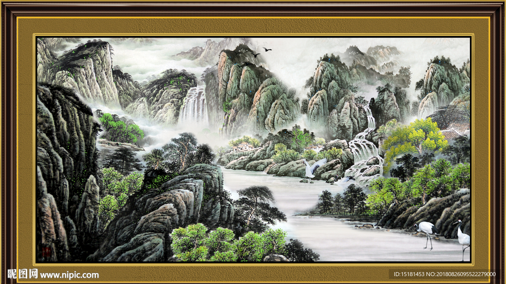巨幅山水画