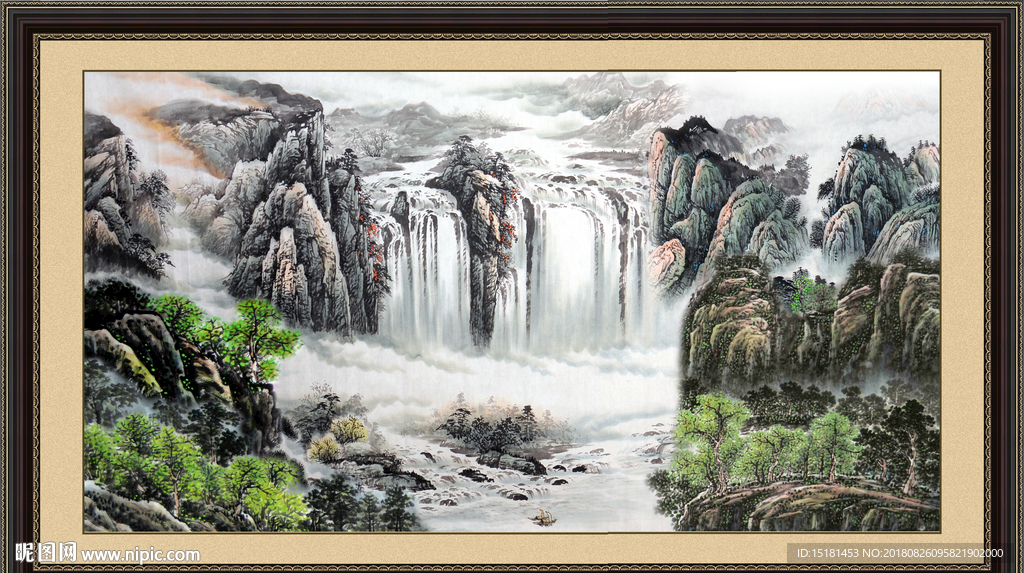 巨幅山水画