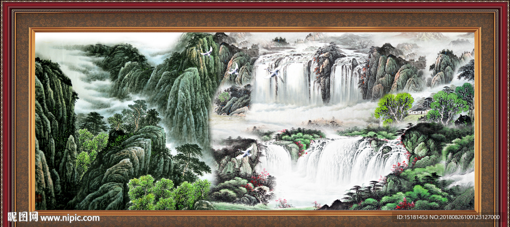 巨幅山水画
