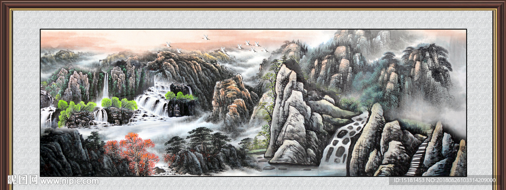 巨幅山水画