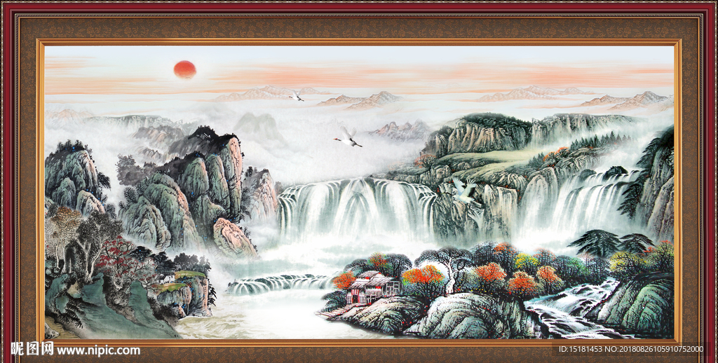 巨幅山水画