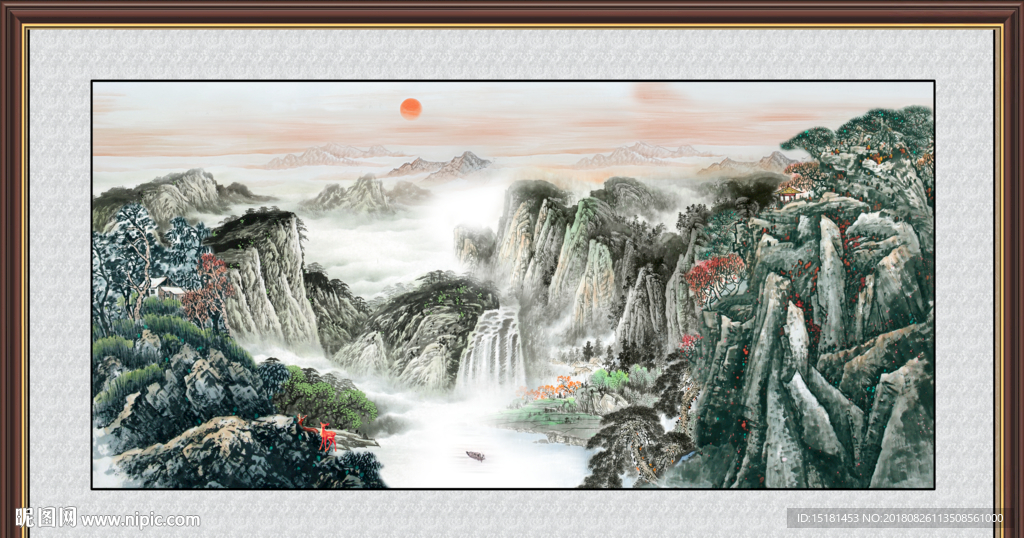 巨幅山水画