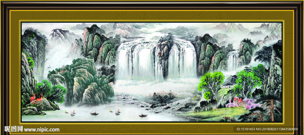 巨幅山水画