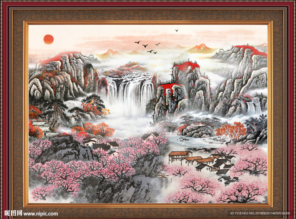 巨幅山水画