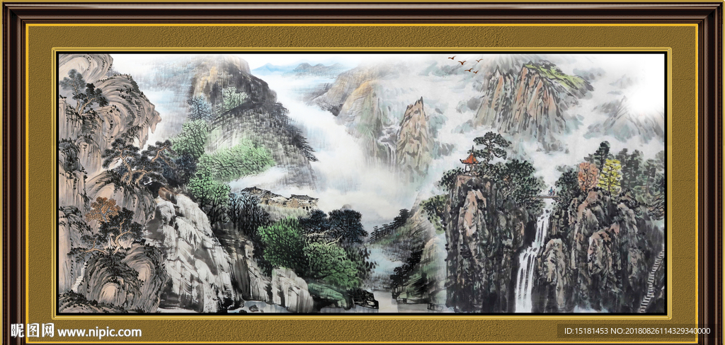 巨幅山水画