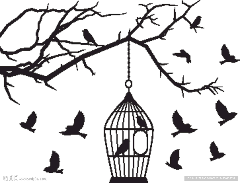 树枝鸟笼