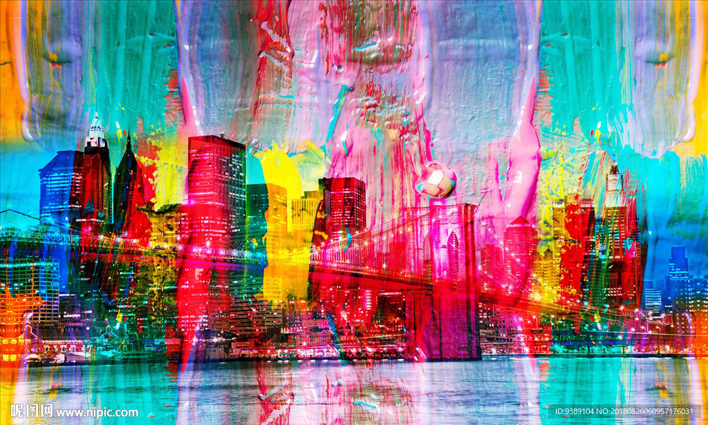 城市油画