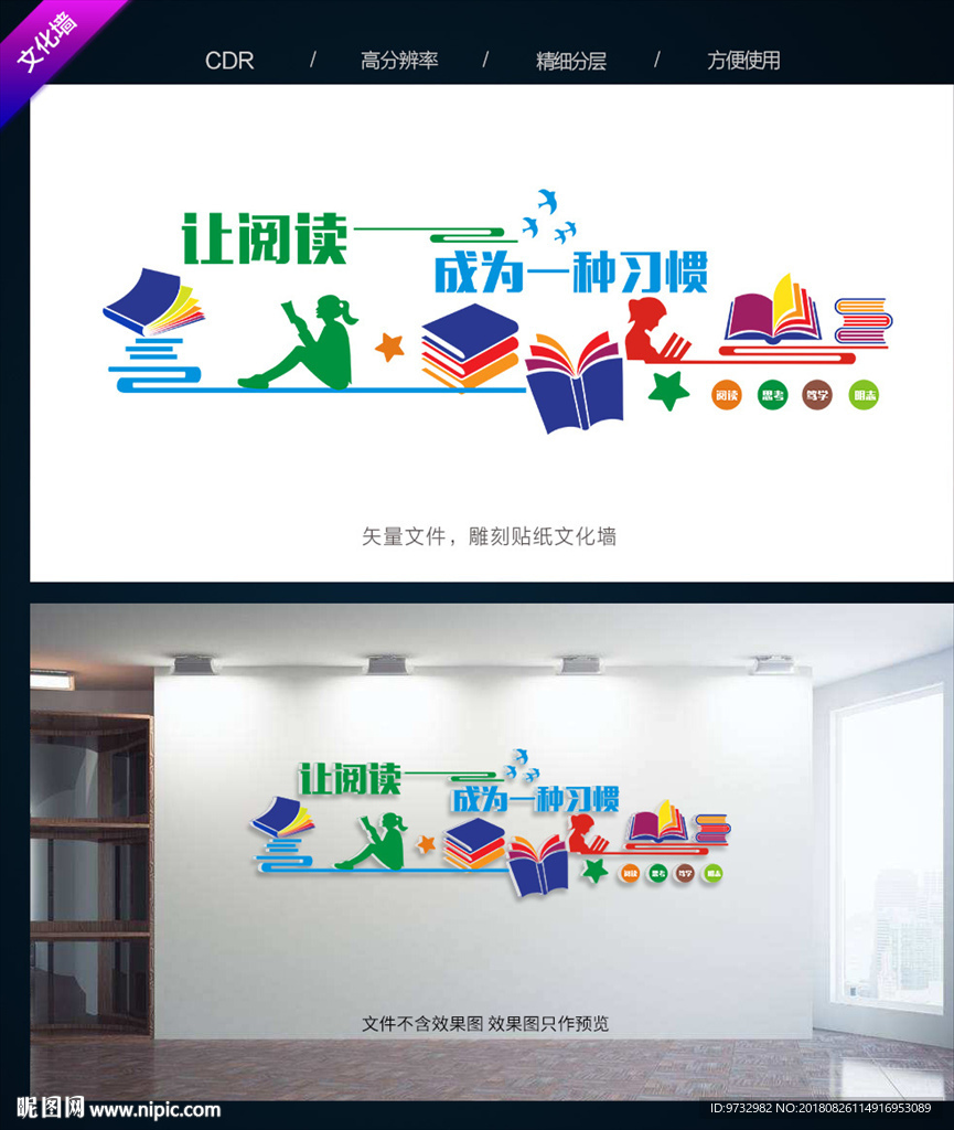 图书馆文化墙