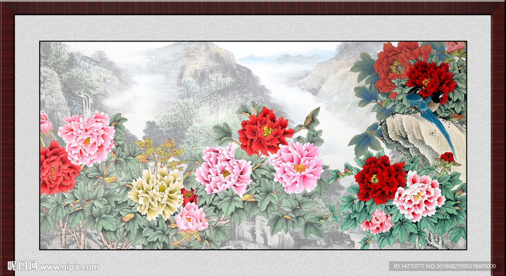 国画牡丹