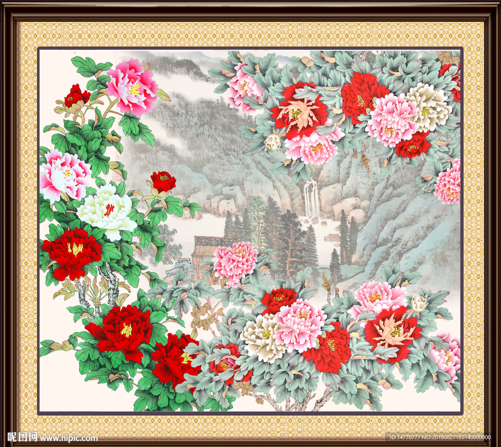 国画牡丹