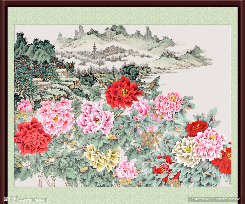 牡丹国画