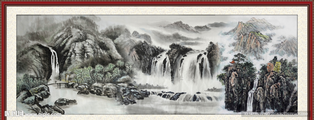 巨幅山水画
