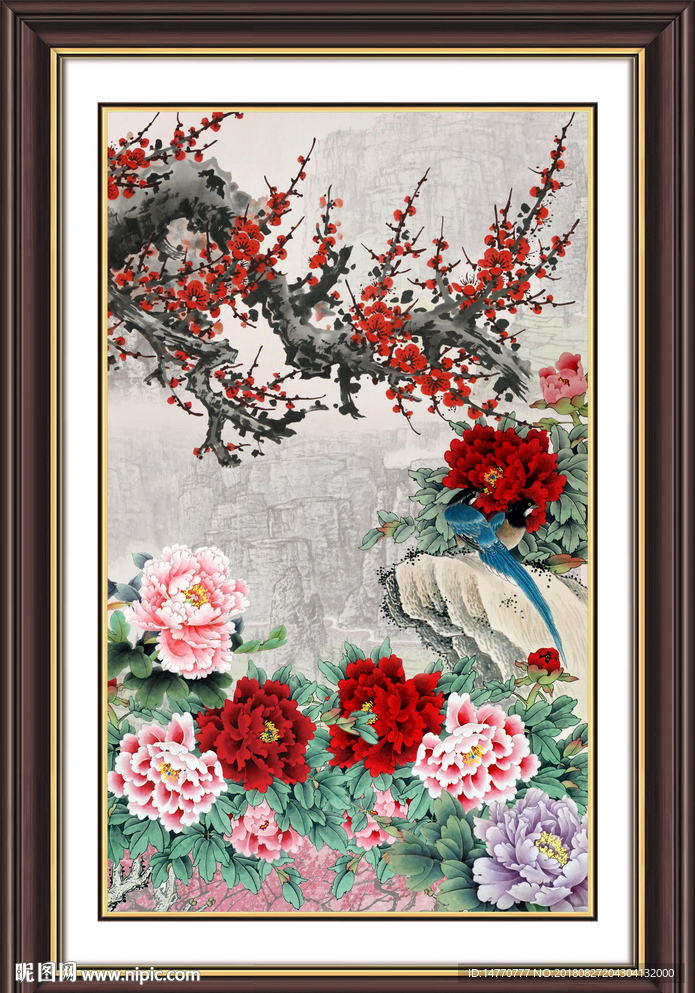 国画梅花