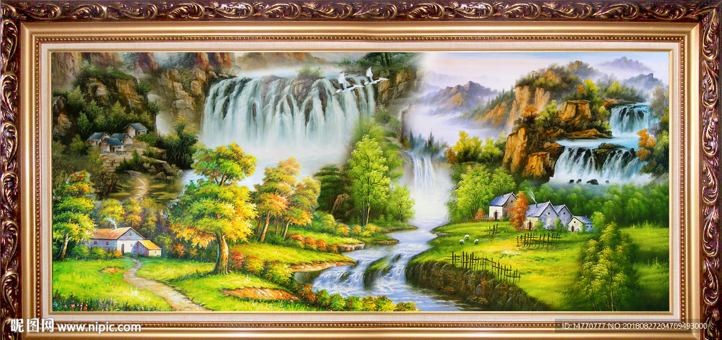 山水油画