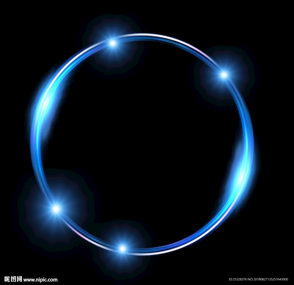 蓝色圆环