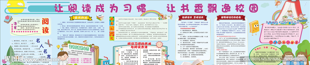 书香校园宣传栏