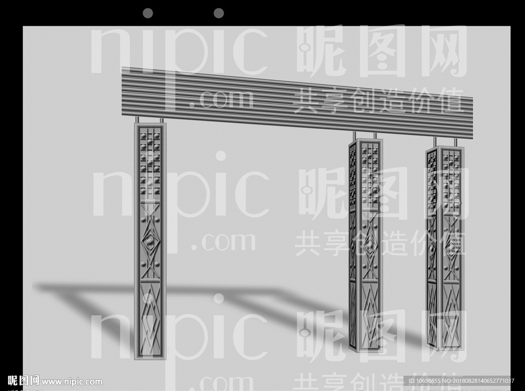 白钢柱大门效果图
