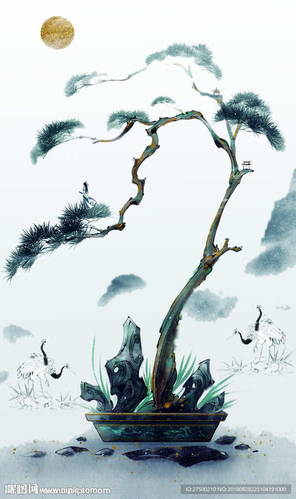 简约树花瓶玄关