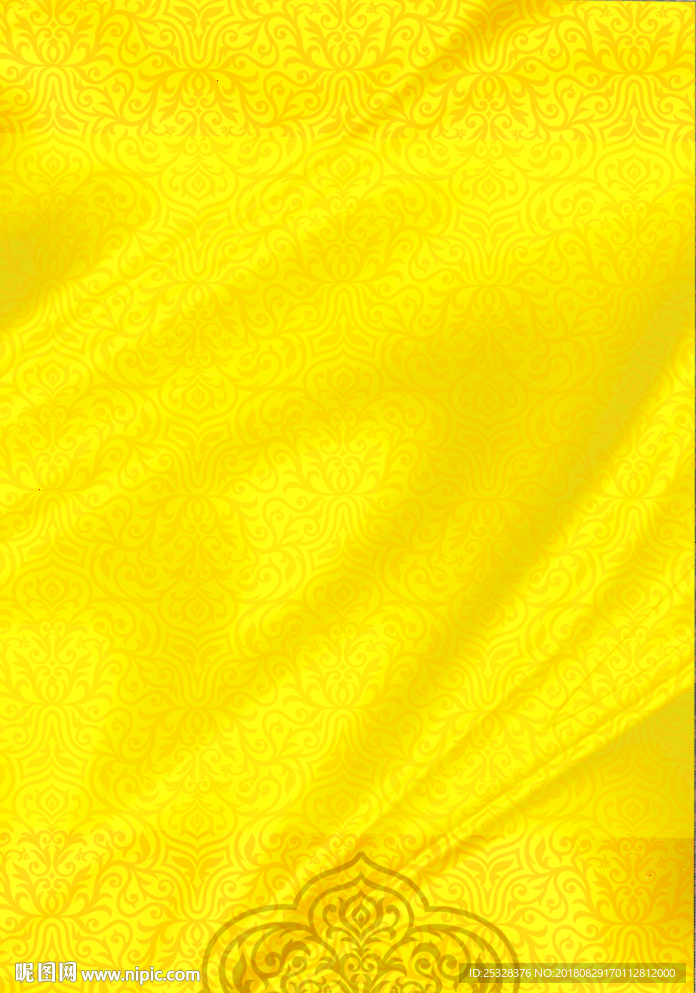黄色缎面底纹背景