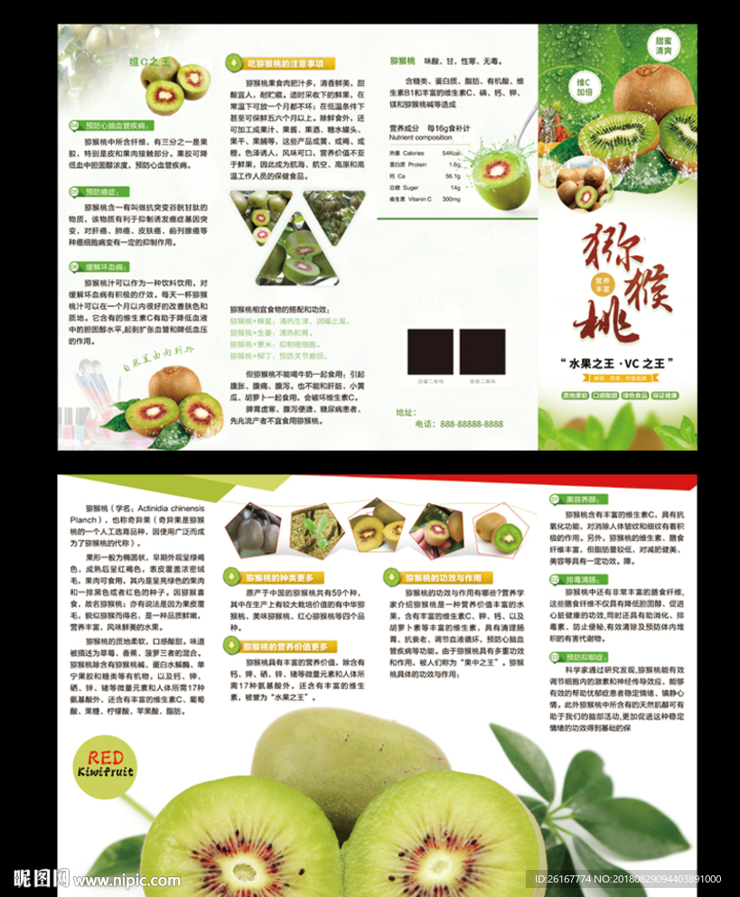弥猴桃四折页