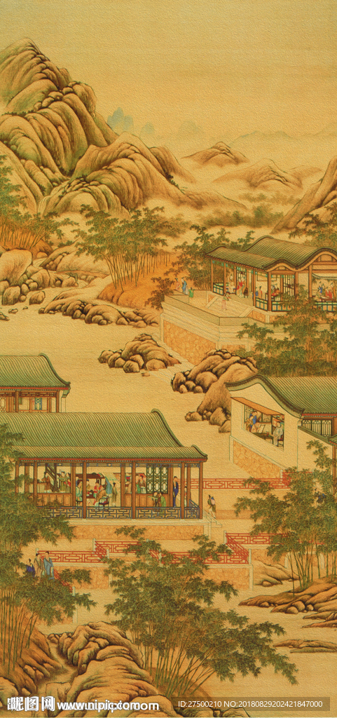 复古油画玄关