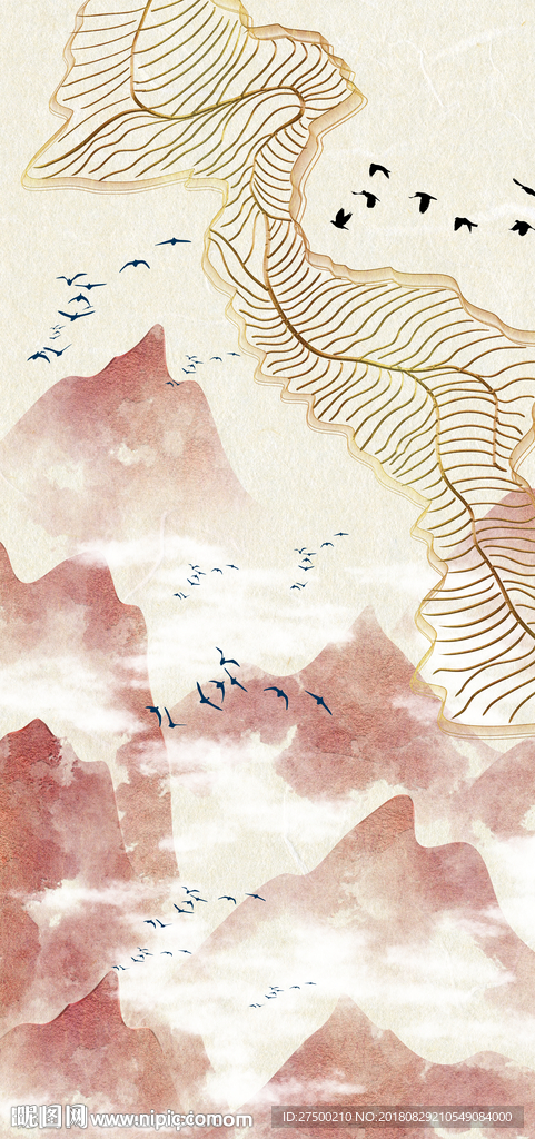 抽象新中式玄关