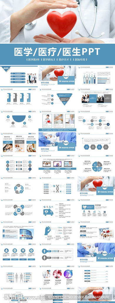 医疗行业 PPT模板