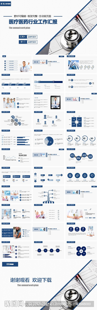 医疗行业 PPT模板