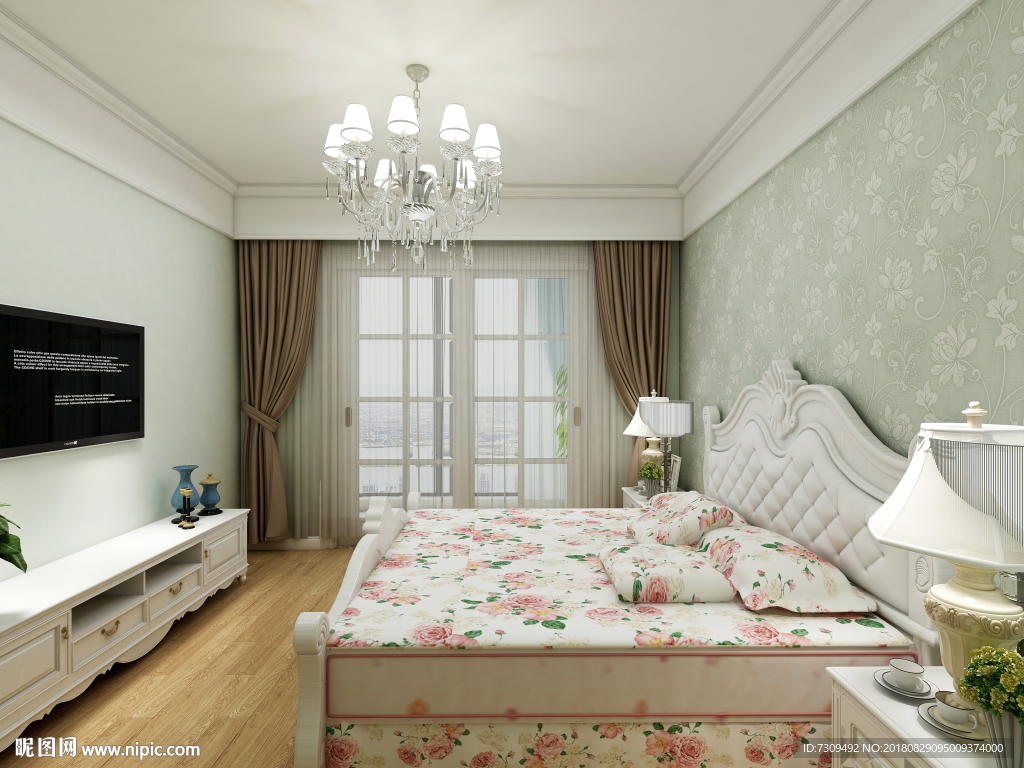 简欧风格主人房装修效果图