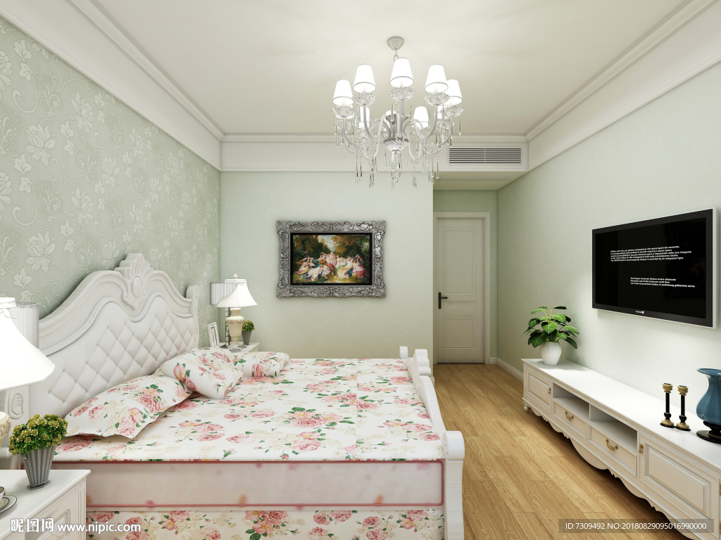 简欧家居主卧装修效果图