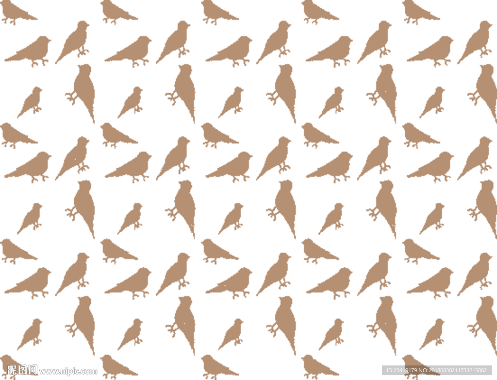 小鸟花纹