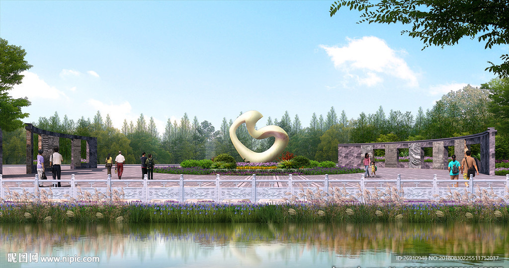 景观节点效果图